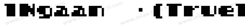 1Ngaan 常规(TrueType) apanese)字体转换